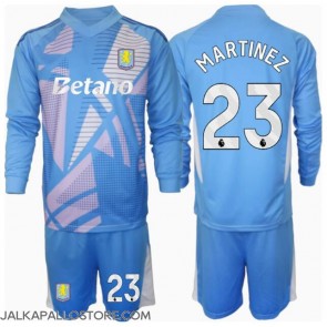 Aston Villa Emiliano Martinez #23 Maalivahti Kolmaspaita Lapsille 2024-25 Pitkähihainen (+ shortsit)